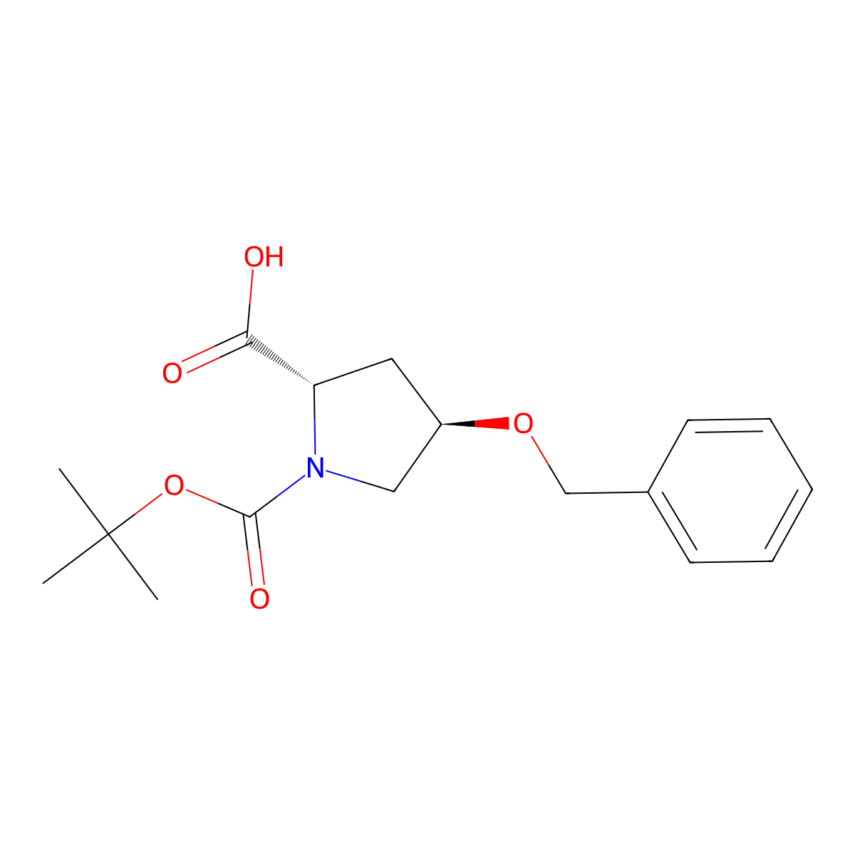 Boc-Hyp(Bzl)-OH molecular structure, CAS 54631-81-1
