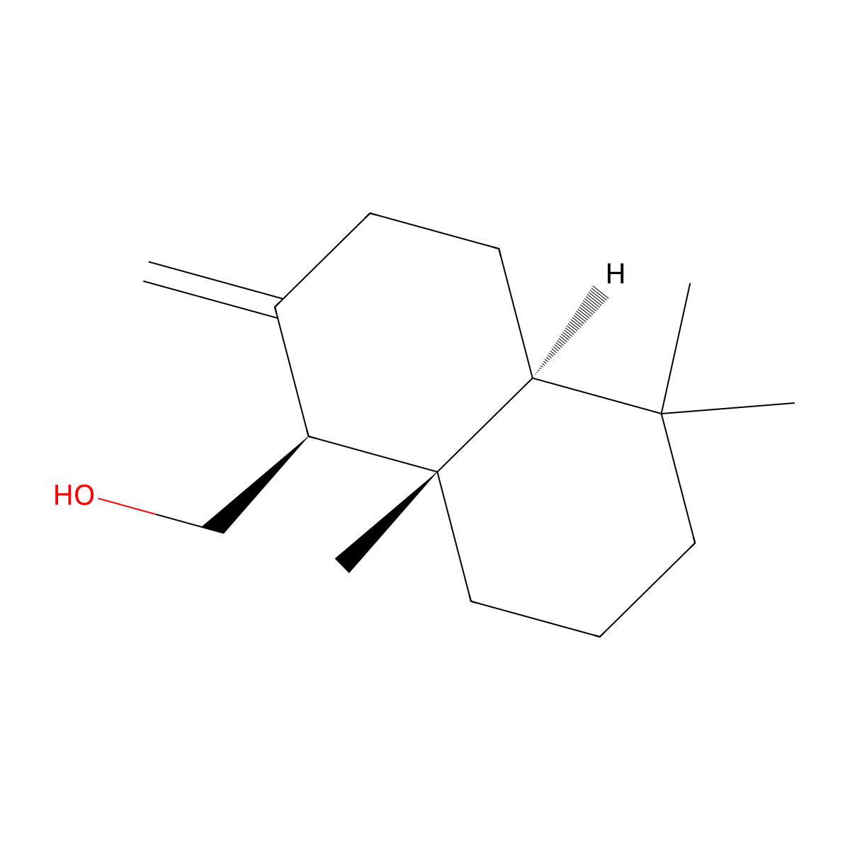 Albicanol molecular structure, CAS 54632-04-1