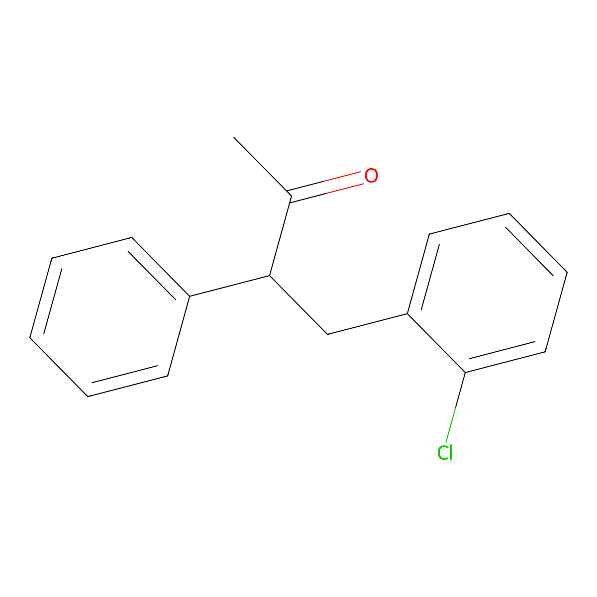 4-(2-Chlorophenyl)-3-phenylbutan-2-one molecular structure, CAS 54635-92-6