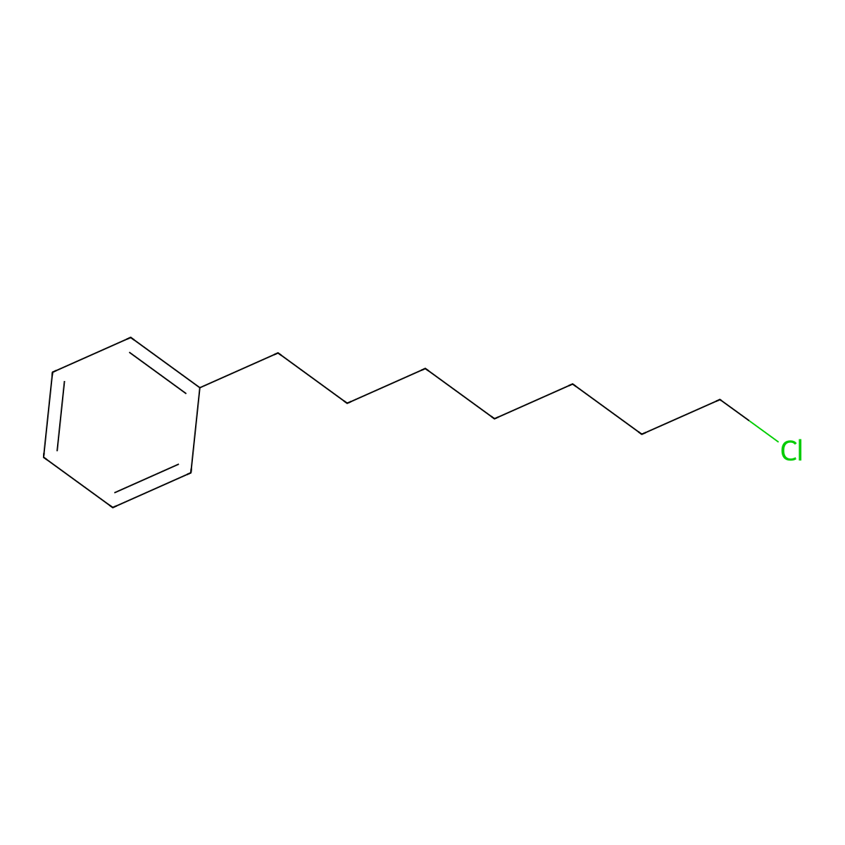 1-Chloro-7-phenylheptane molecular structure, CAS 54636-29-2