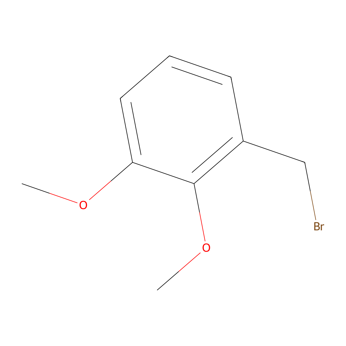 2,3-Dimethoxybenzyl bromide molecular structure, CAS 54636-77-0