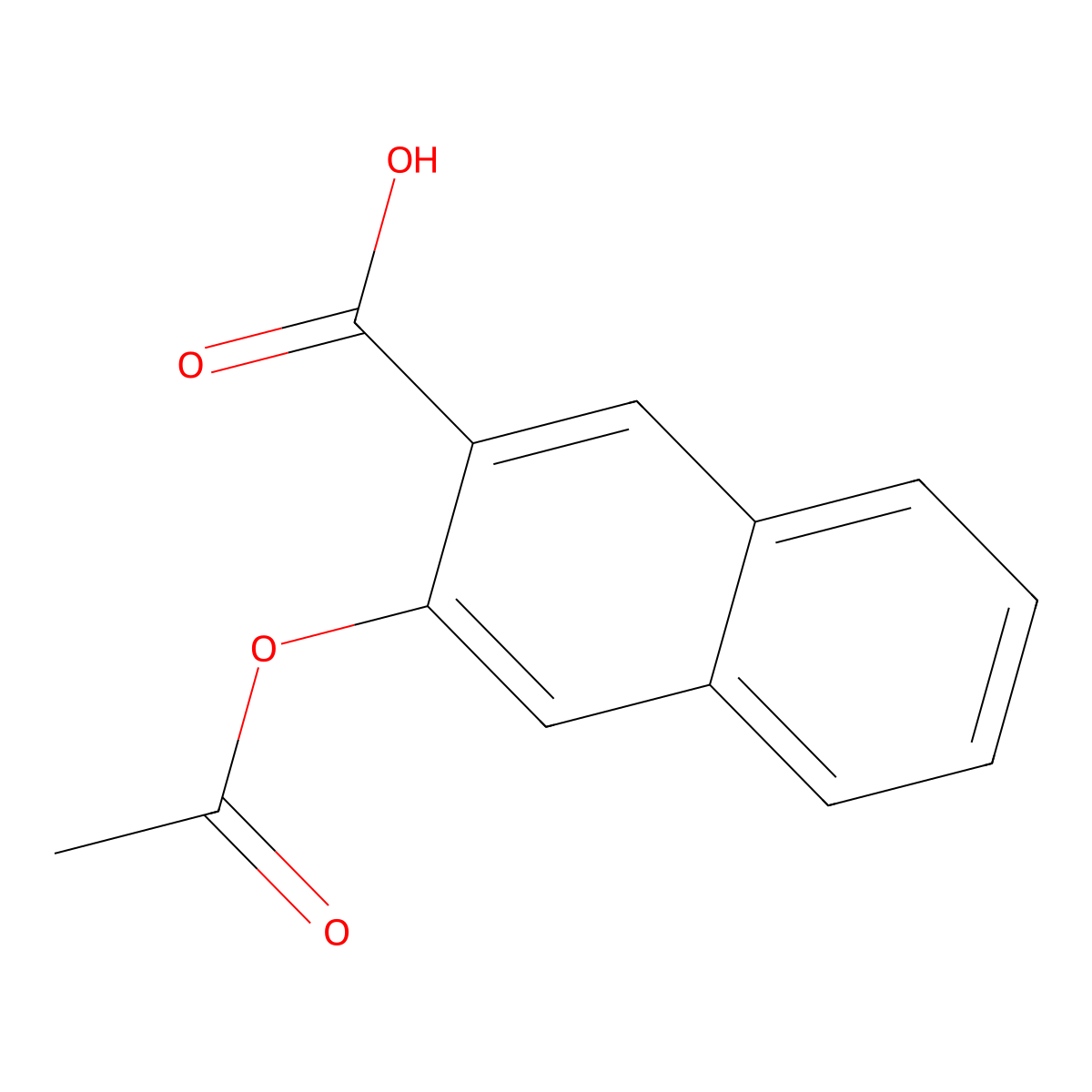 3-Acetoxy-2-naphthoic acid molecular structure, CAS 5464-07-3