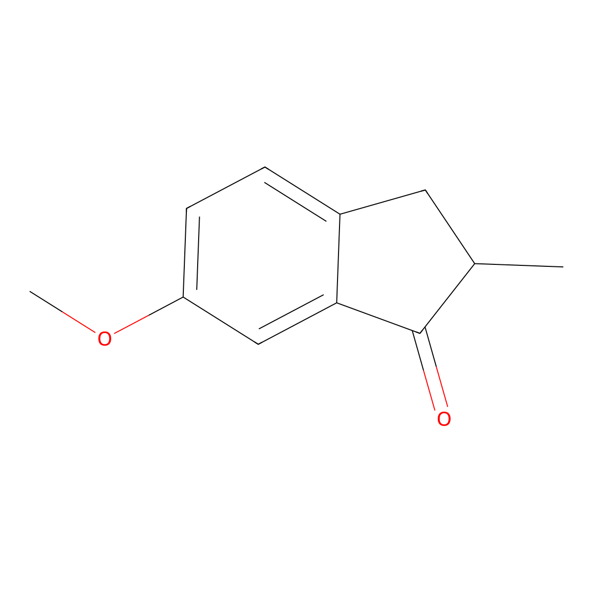6-Methoxy-2-methyl-2,3-dihydro-1H-inden-1-one molecular structure, CAS 5464-10-8