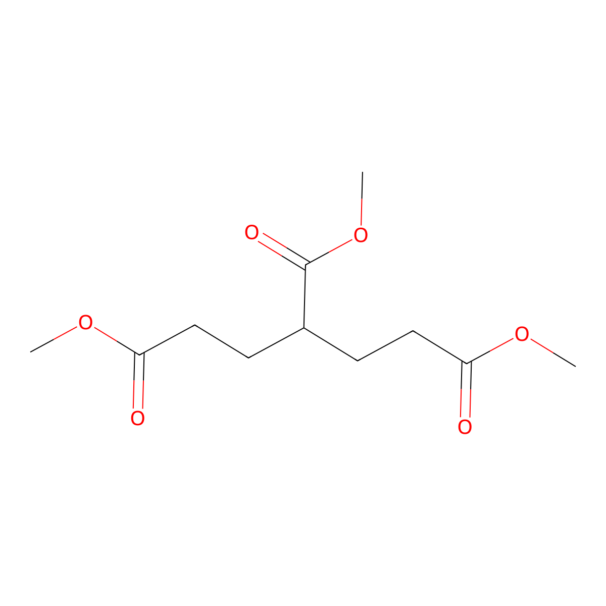 Trimethyl pentane-1,3,5-tricarboxylate molecular structure, CAS 5464-63-1
