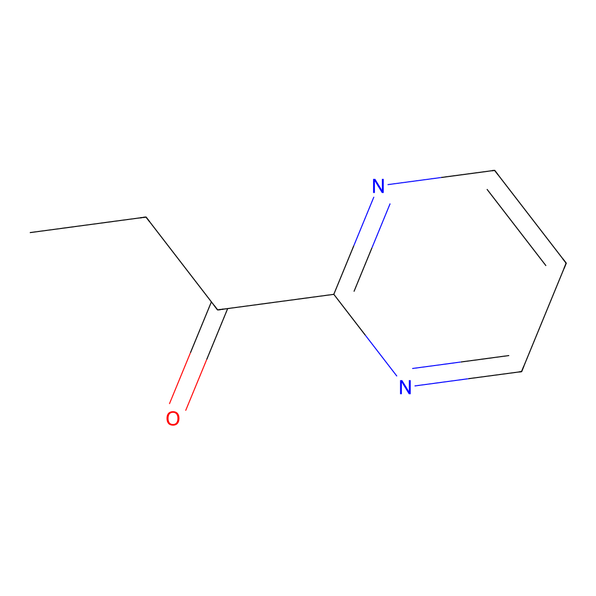 1-(Pyrimidin-2-YL)propan-1-one molecular structure, CAS 54643-09-3