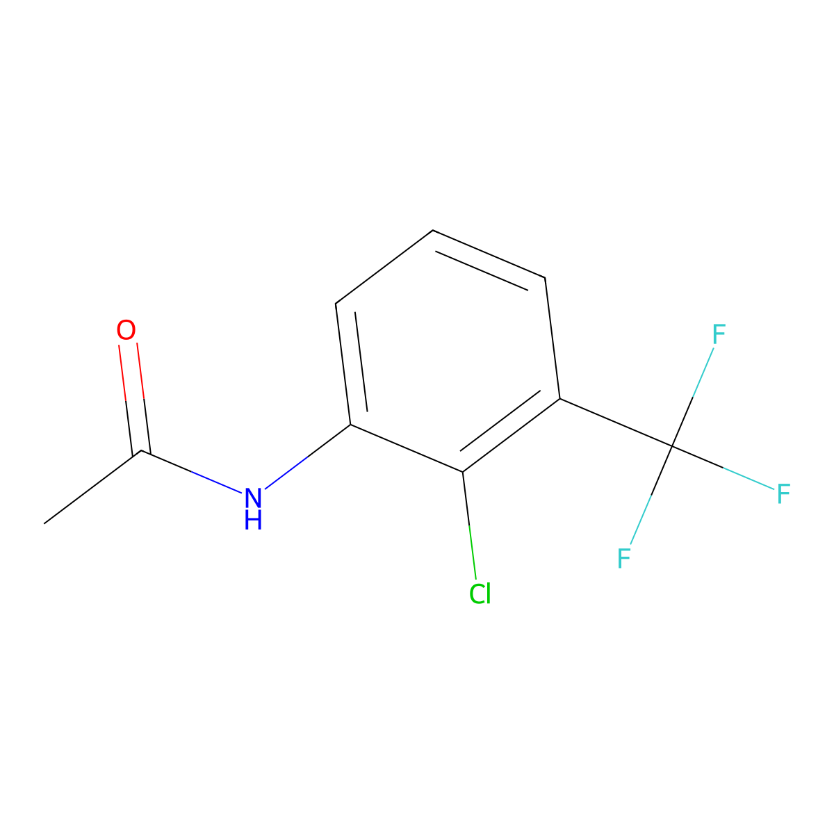 N-[2-Chloro-3-(trifluoromethyl)phenyl]acetamide molecular structure, CAS 546434-27-9