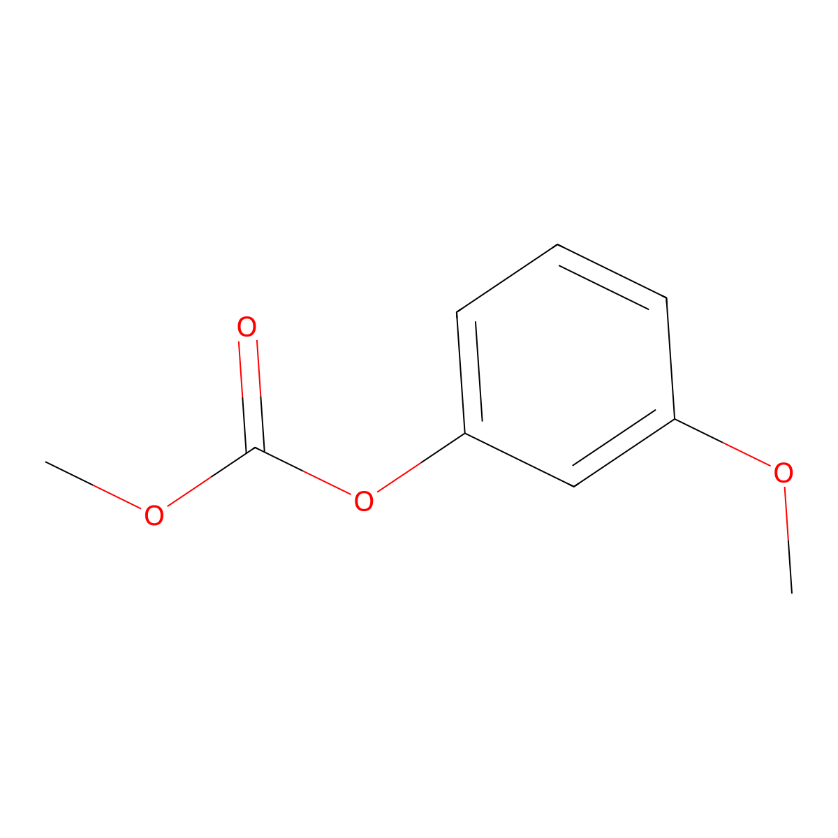 Carbonic acid, 3-methoxyphenyl methyl ester molecular structure, CAS 54644-49-4