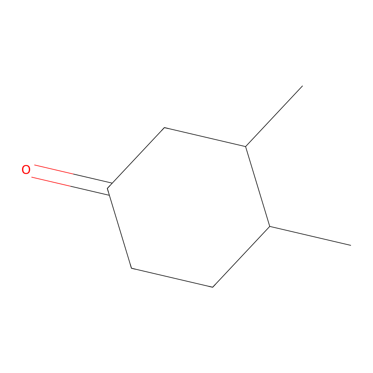 3,4-Dimethylcyclohexan-1-one molecular structure, CAS 5465-09-8