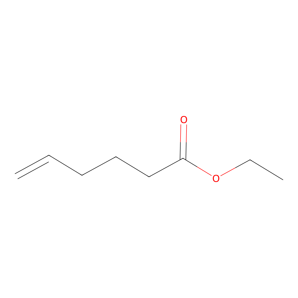 Ethyl 5-hexenoate molecular structure, CAS 54653-25-7