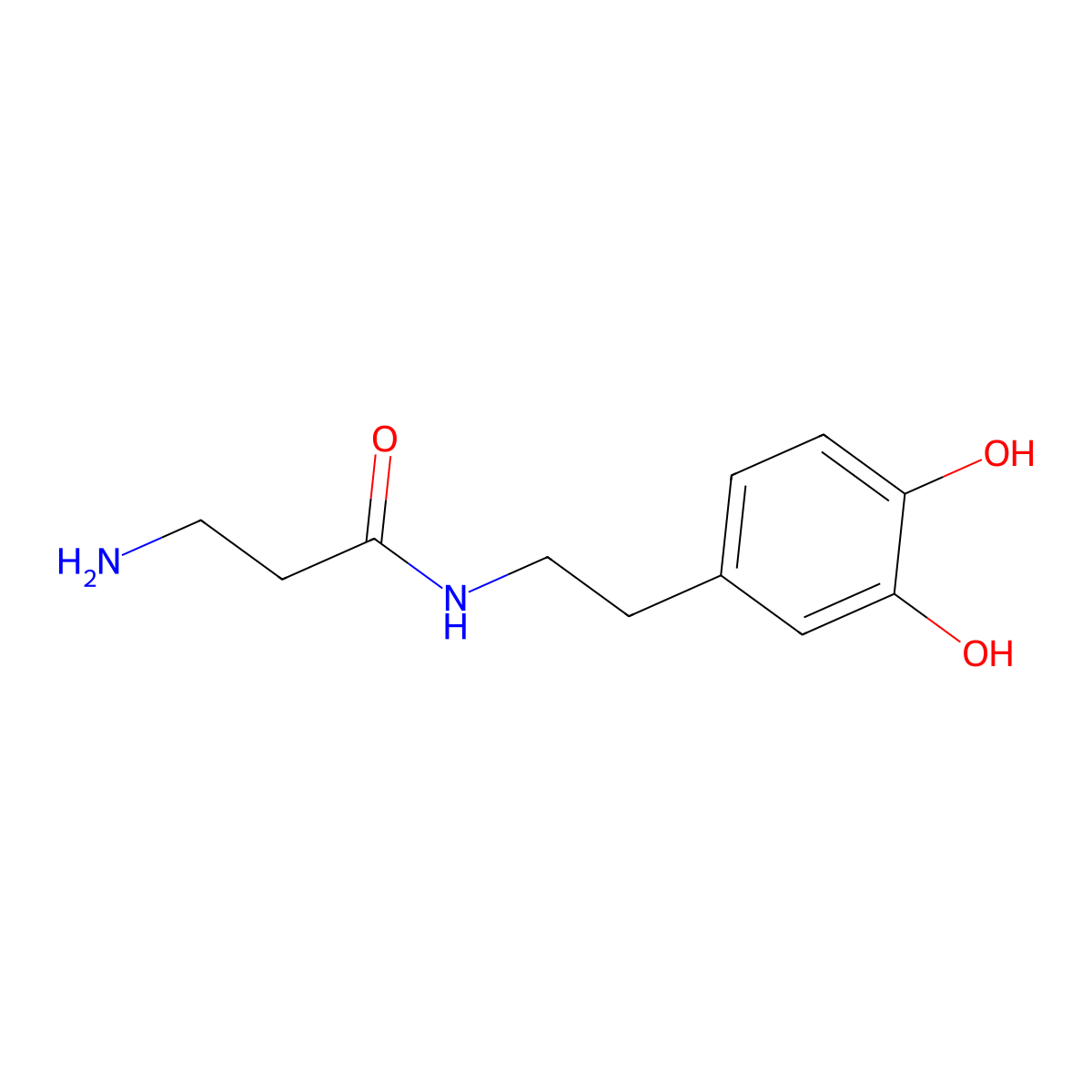 N(beta)-Alanyldopamine molecular structure, CAS 54653-62-2