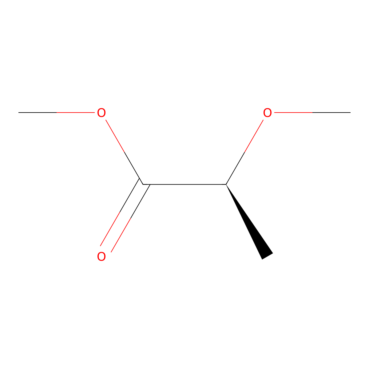 Methyl (2S)-2-methoxypropanoate molecular structure, CAS 54656-65-4