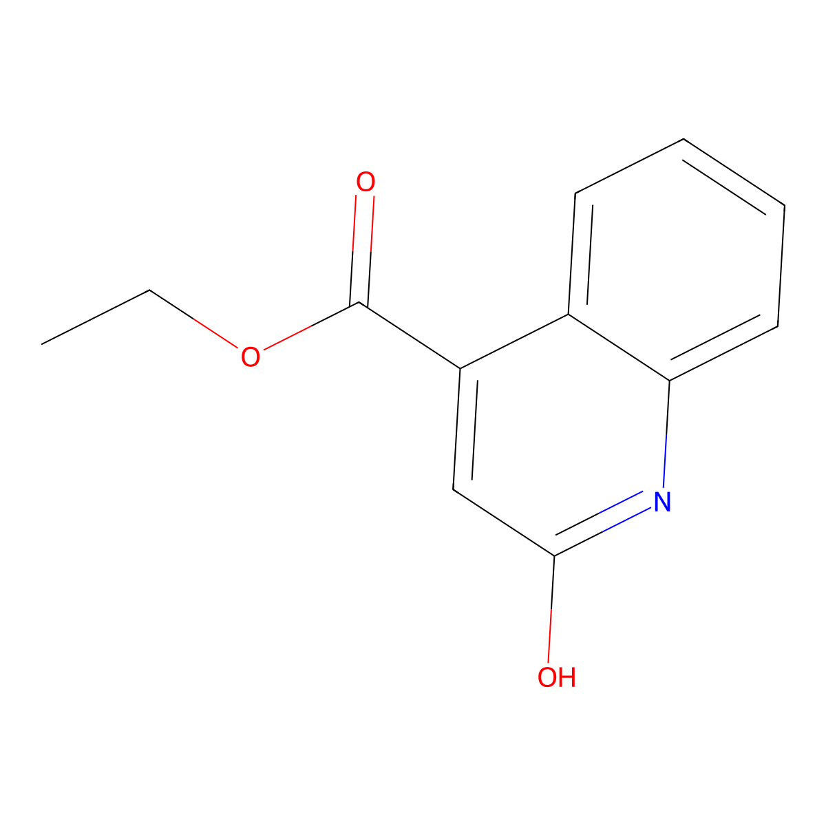 4-Ethoxycarbonyl-2-quinolone molecular structure, CAS 5466-27-3