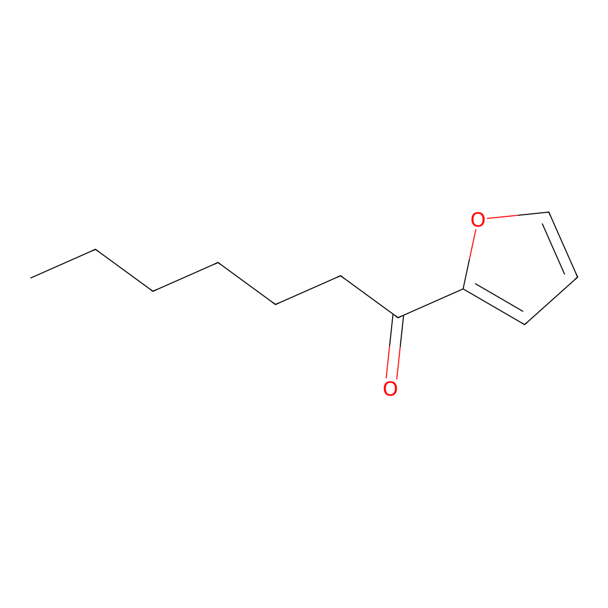 2-Heptanoylfuran molecular structure, CAS 5466-40-0