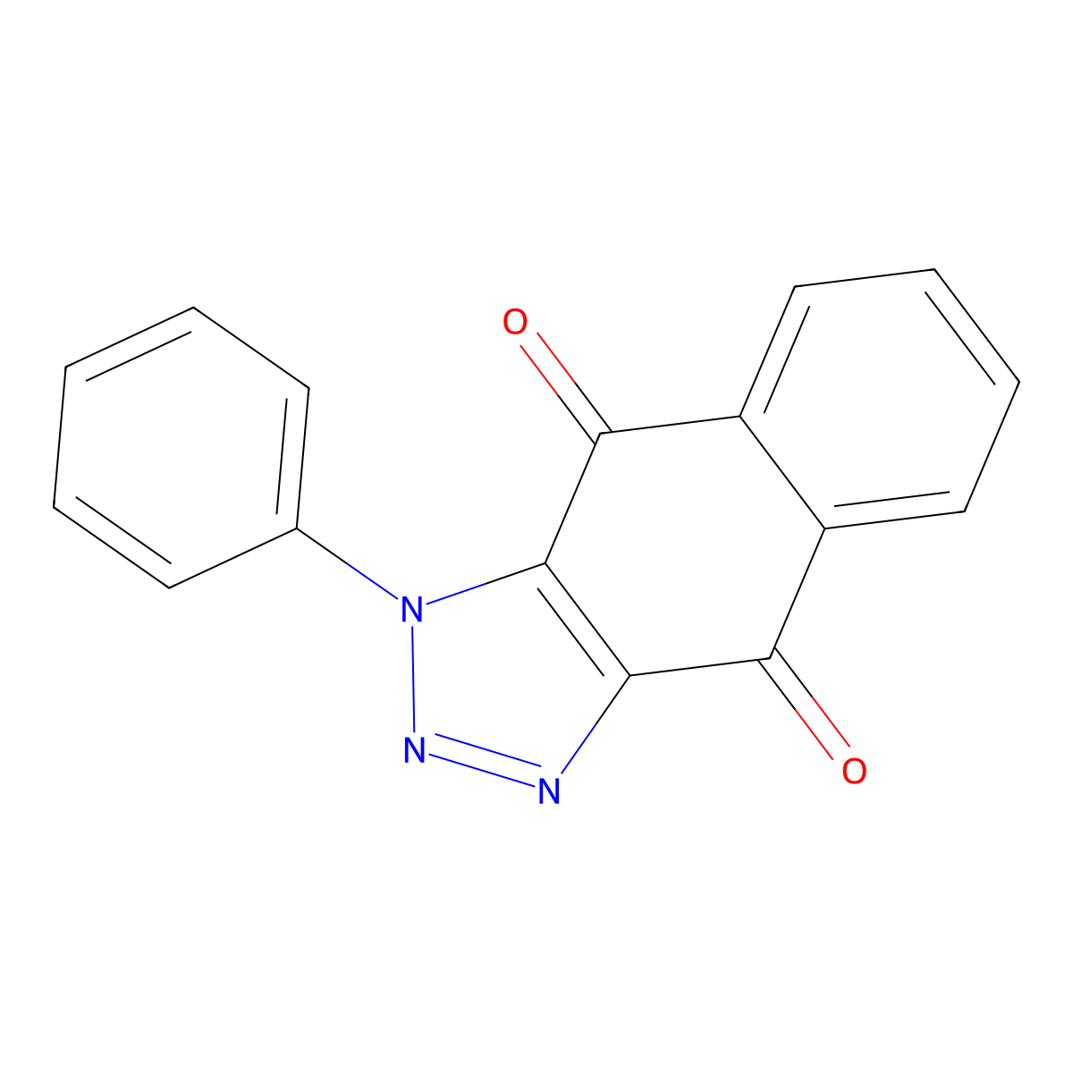 1H-Naphtho(2,3-d)-1,2,3-triazole-4,9-dione, 1-phenyl- molecular structure, CAS 5466-47-7