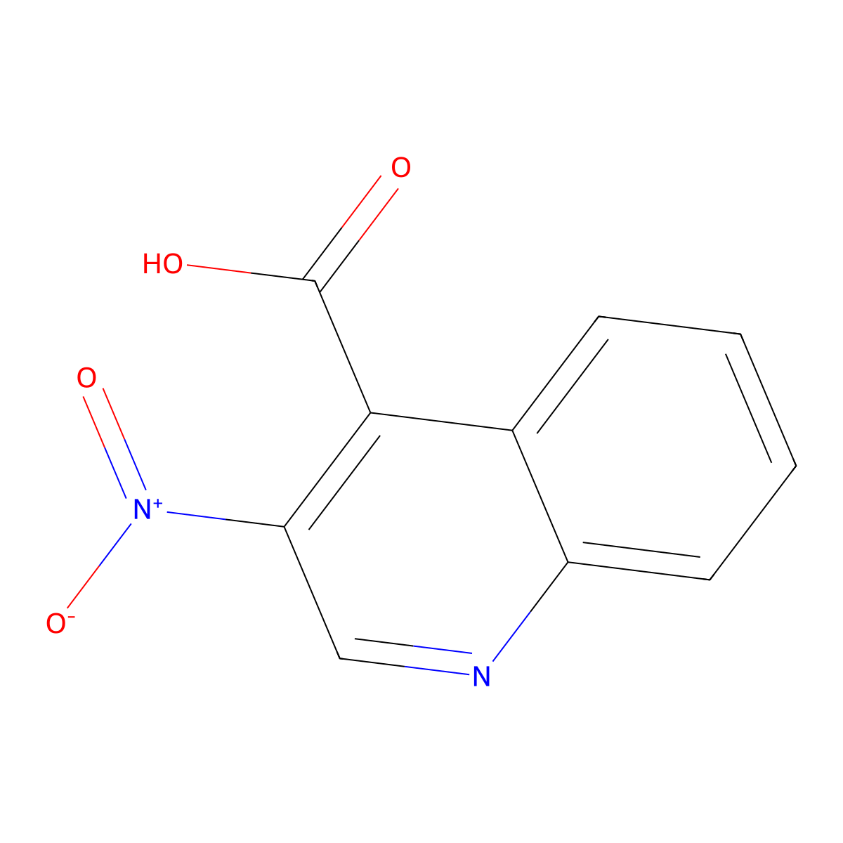 3-Nitroquinoline-4-carboxylic acid molecular structure, CAS 5466-50-2