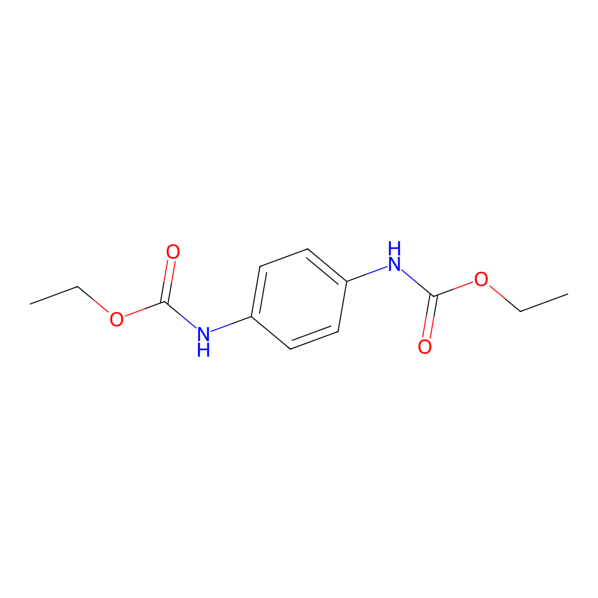 Diethyl 1,4-phenylenebiscarbamate molecular structure, CAS 5466-93-3