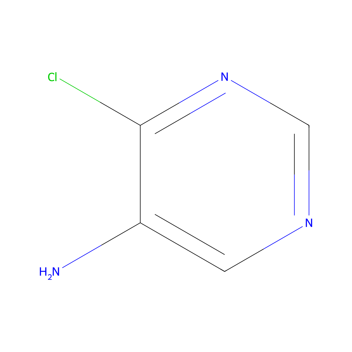 5-Amino-4-chloropyrimidine molecular structure, CAS 54660-78-5