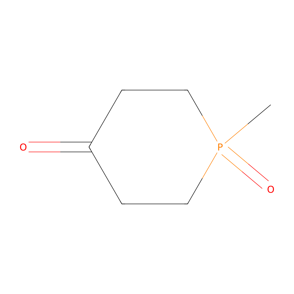 1-Methyl-1lambda5-phosphinane-1,4-dione molecular structure, CAS 54662-09-8