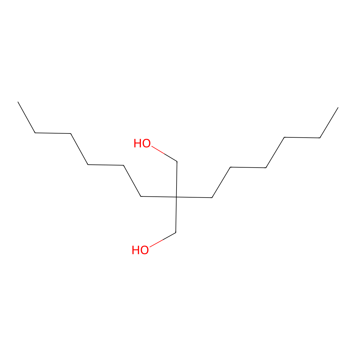 2,2-Dihexylpropane-1,3-diol molecular structure, CAS 54662-33-8