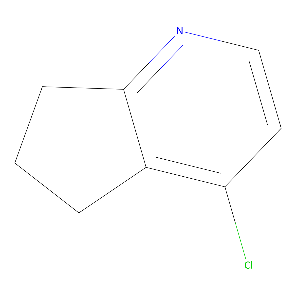 4-chloro-5H,6H,7H-cyclopenta[b]pyridine molecular structure, CAS 54664-55-0