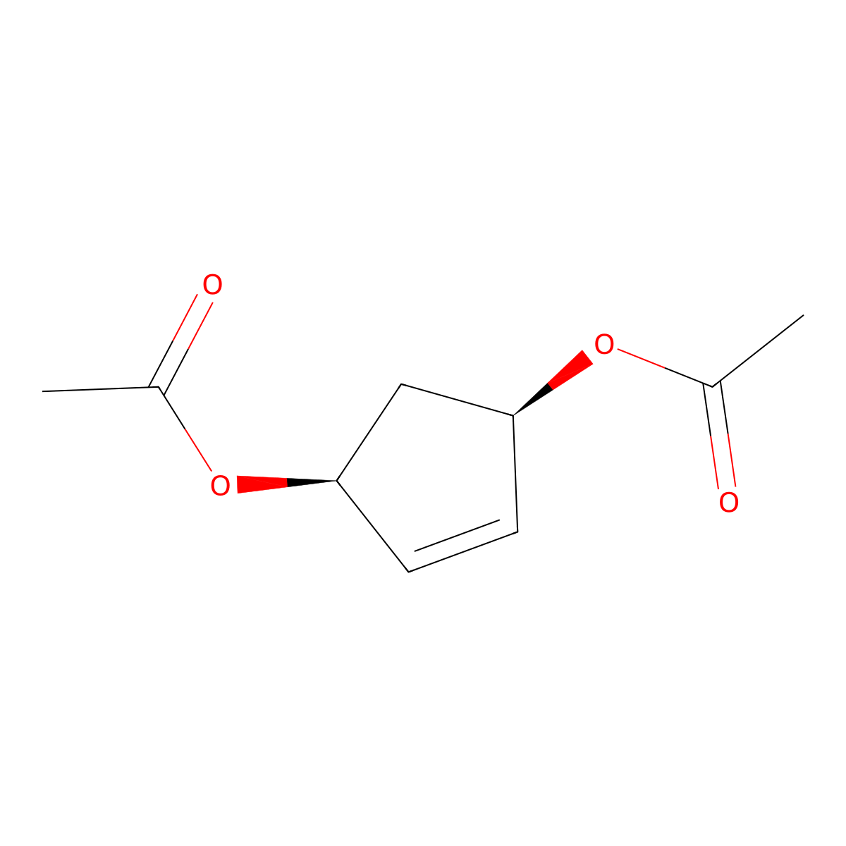 cis-3,5-Diacetoxy-1-cyclopentene molecular structure, CAS 54664-61-8