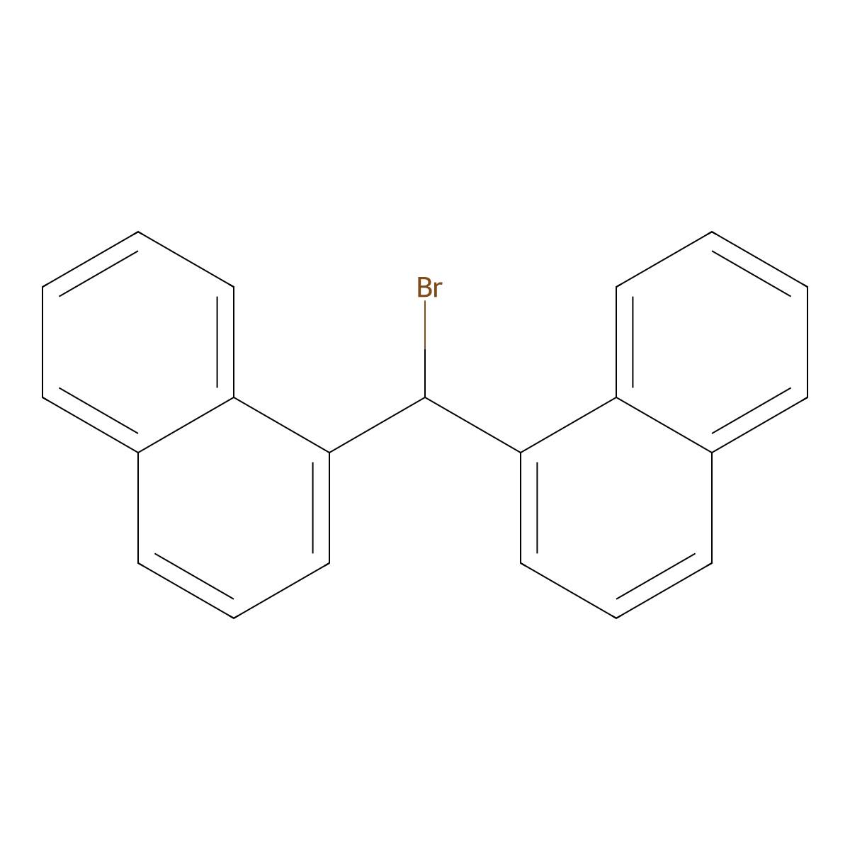 1-(Bromo(1-naphthyl)methyl)naphthalene molecular structure, CAS 5467-20-9