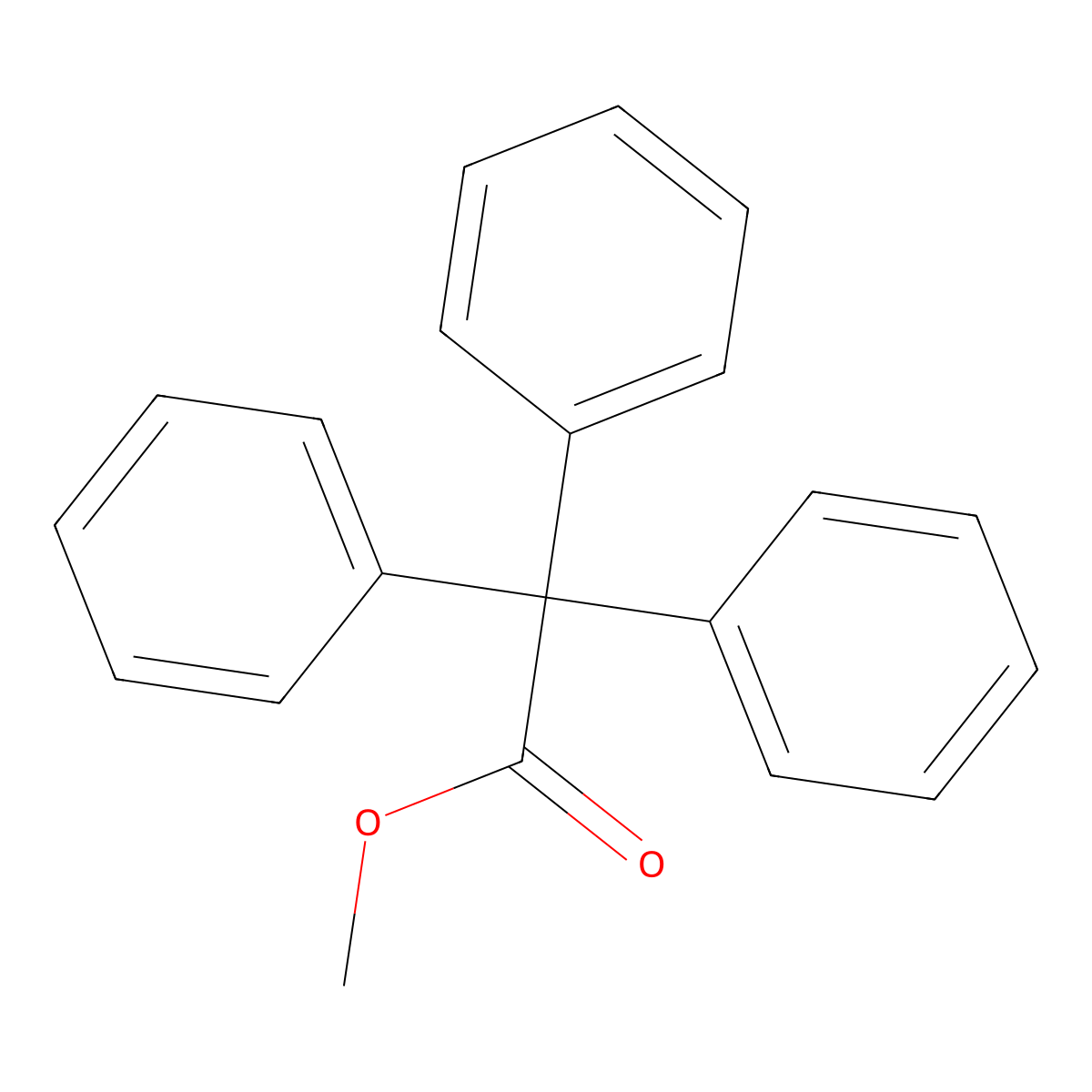Triphenylacetic Acid Methyl Ester molecular structure, CAS 5467-21-0