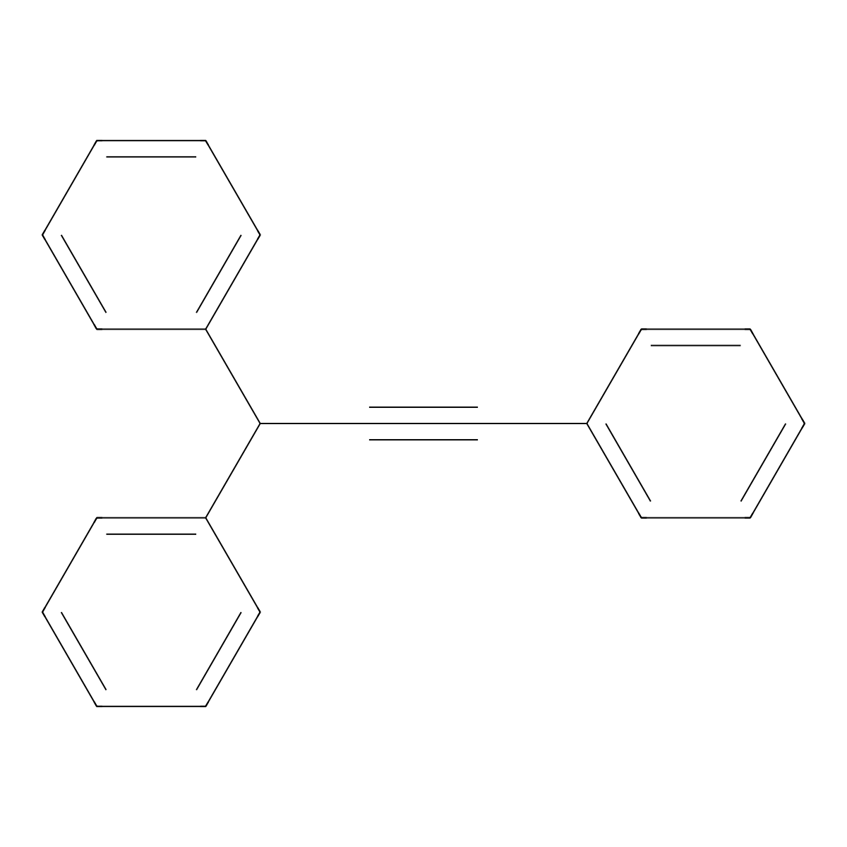 (1,3-Diphenyl-2-propynyl)benzene molecular structure, CAS 5467-43-6
