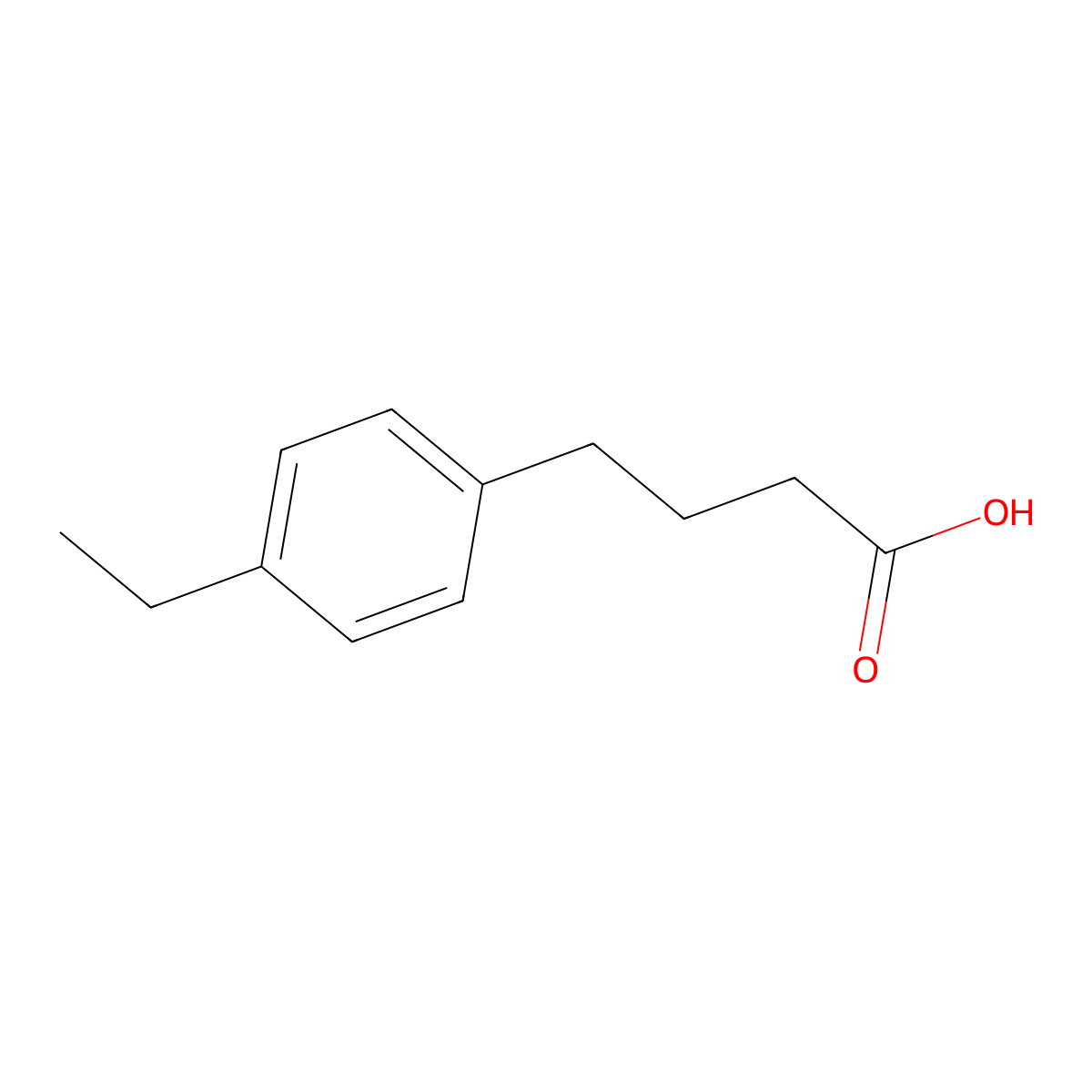 4-(4-Ethylphenyl)butanoic acid molecular structure, CAS 5467-53-8