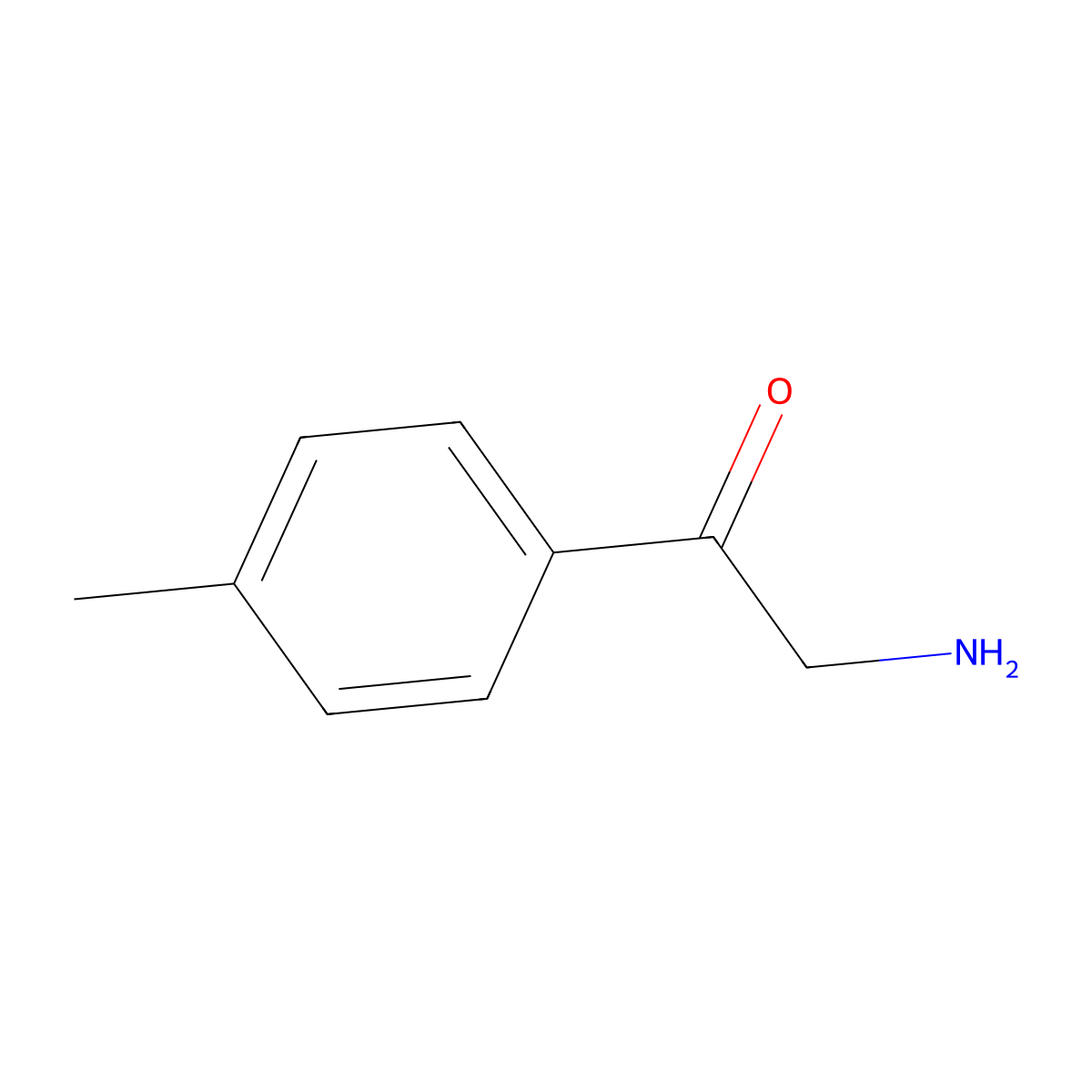 2-Amino-1-(4-methylphenyl)ethan-1-one molecular structure, CAS 5467-70-9