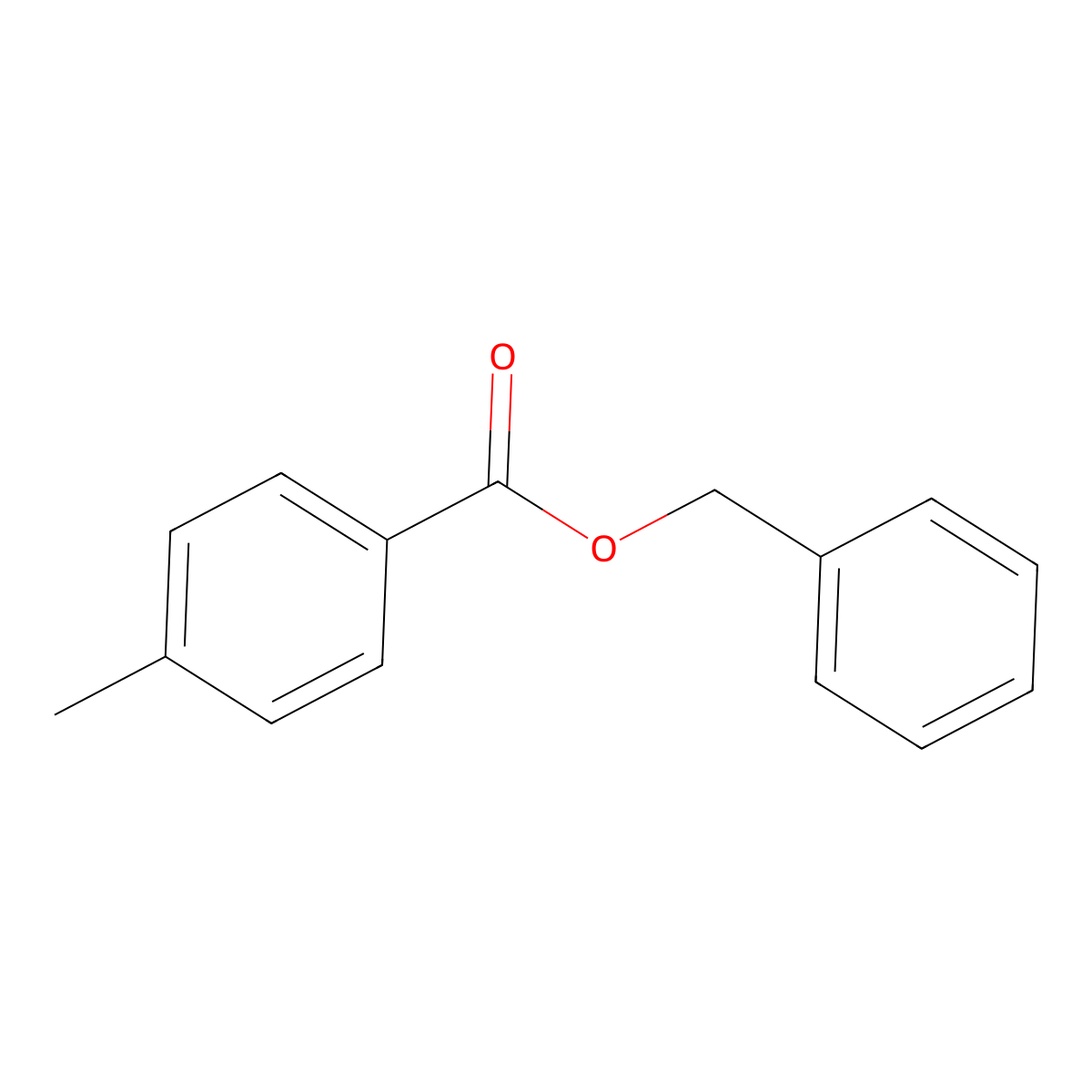 Benzyl 4-methylbenzoate molecular structure, CAS 5467-99-2
