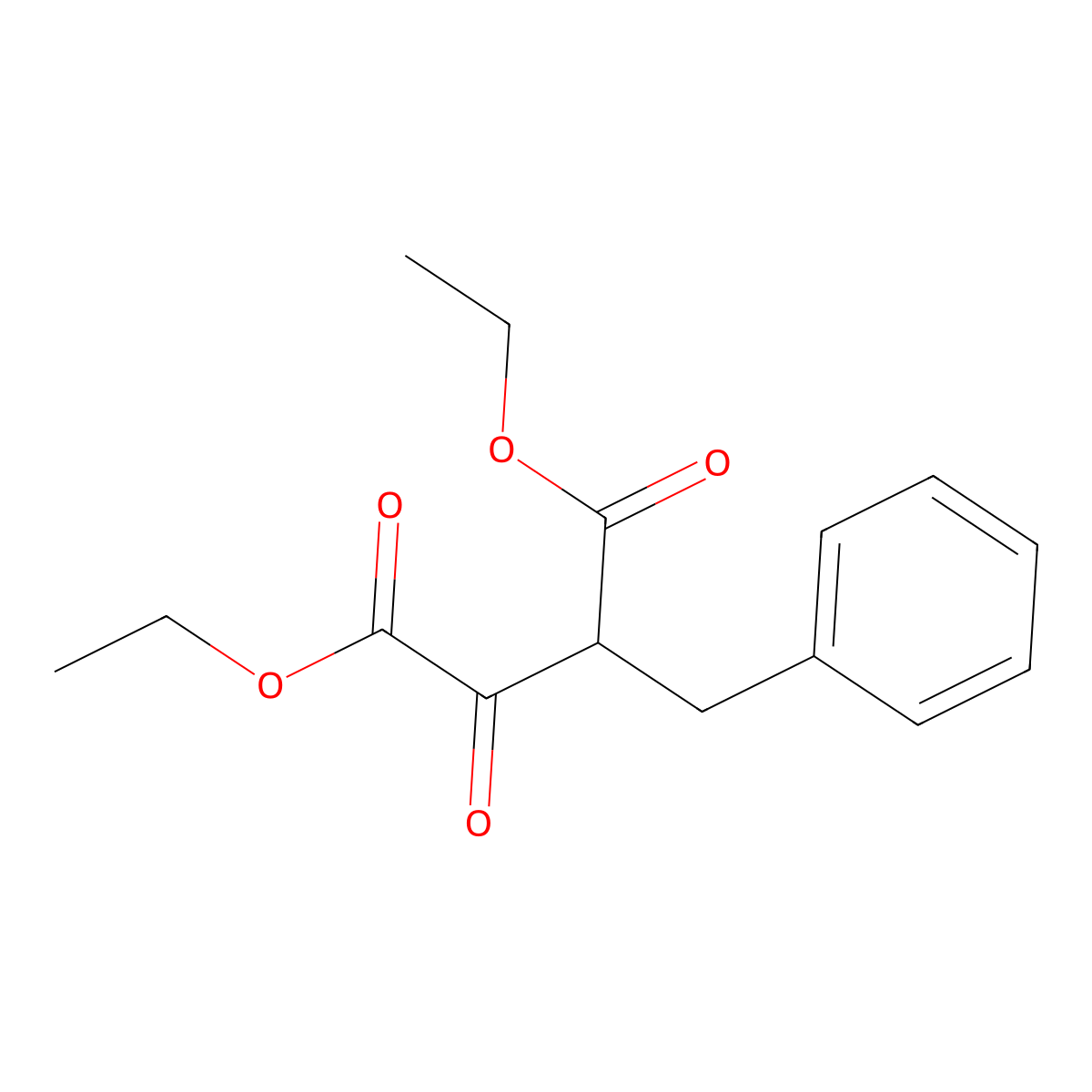Diethyl 2-benzyl-3-oxobutanedioate molecular structure, CAS 54670-87-0