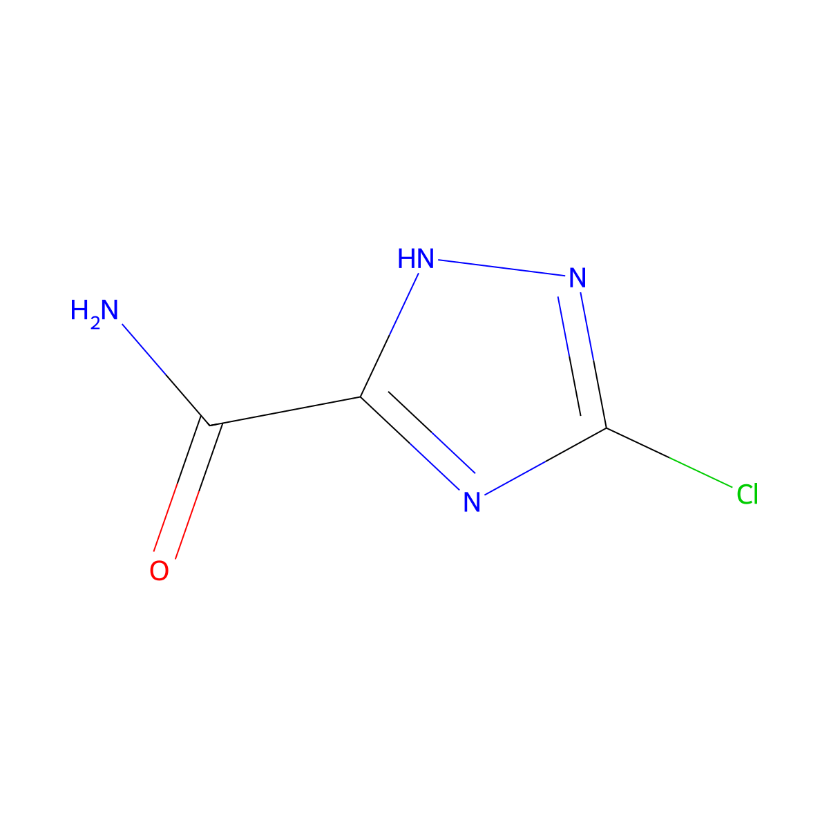 5-Chloro-1H-1,2,4-triazole-3-carboxamide molecular structure, CAS 54671-66-8