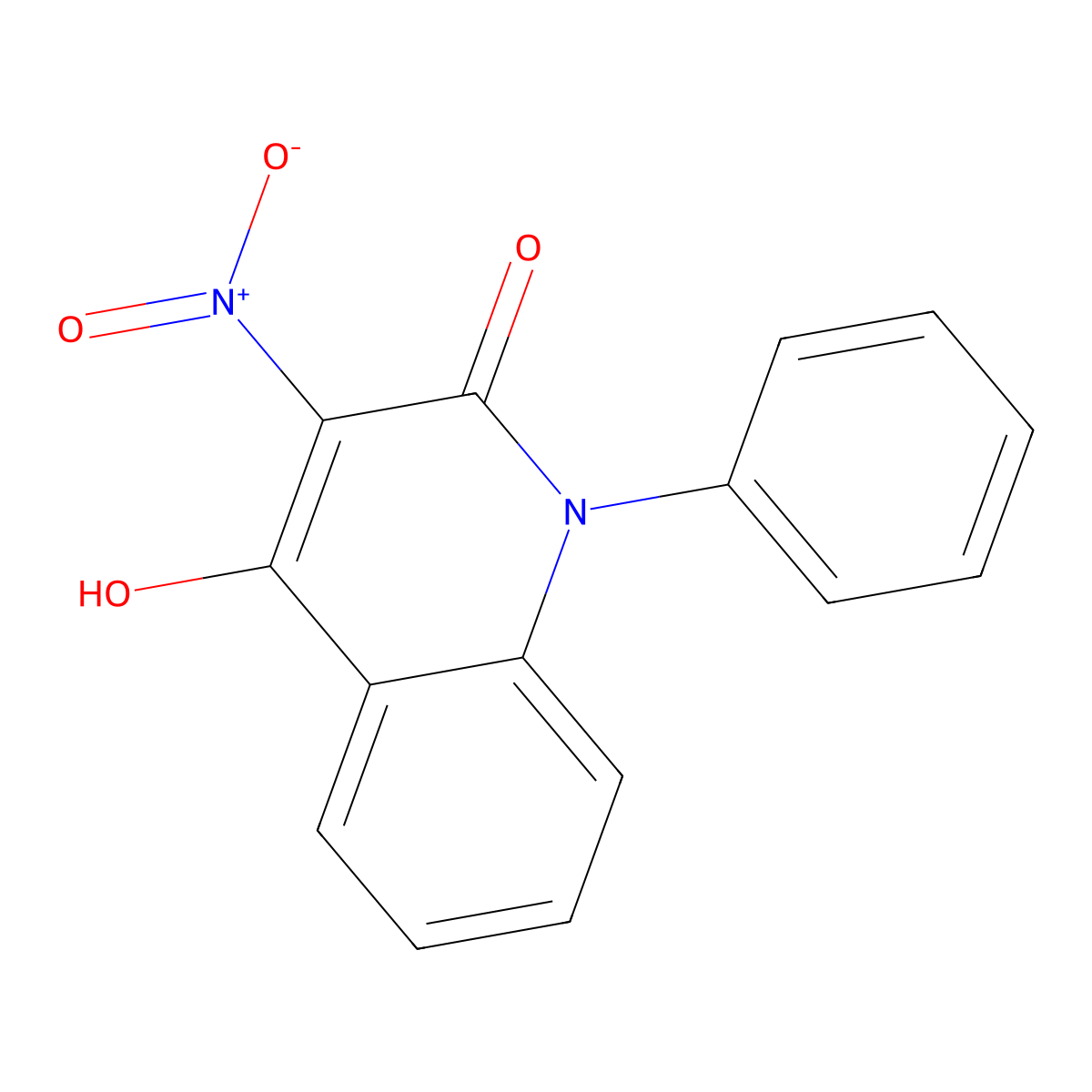 4-hydroxy-3-nitro-1-phenylquinolin-2(1H)-one molecular structure, CAS 54675-12-6