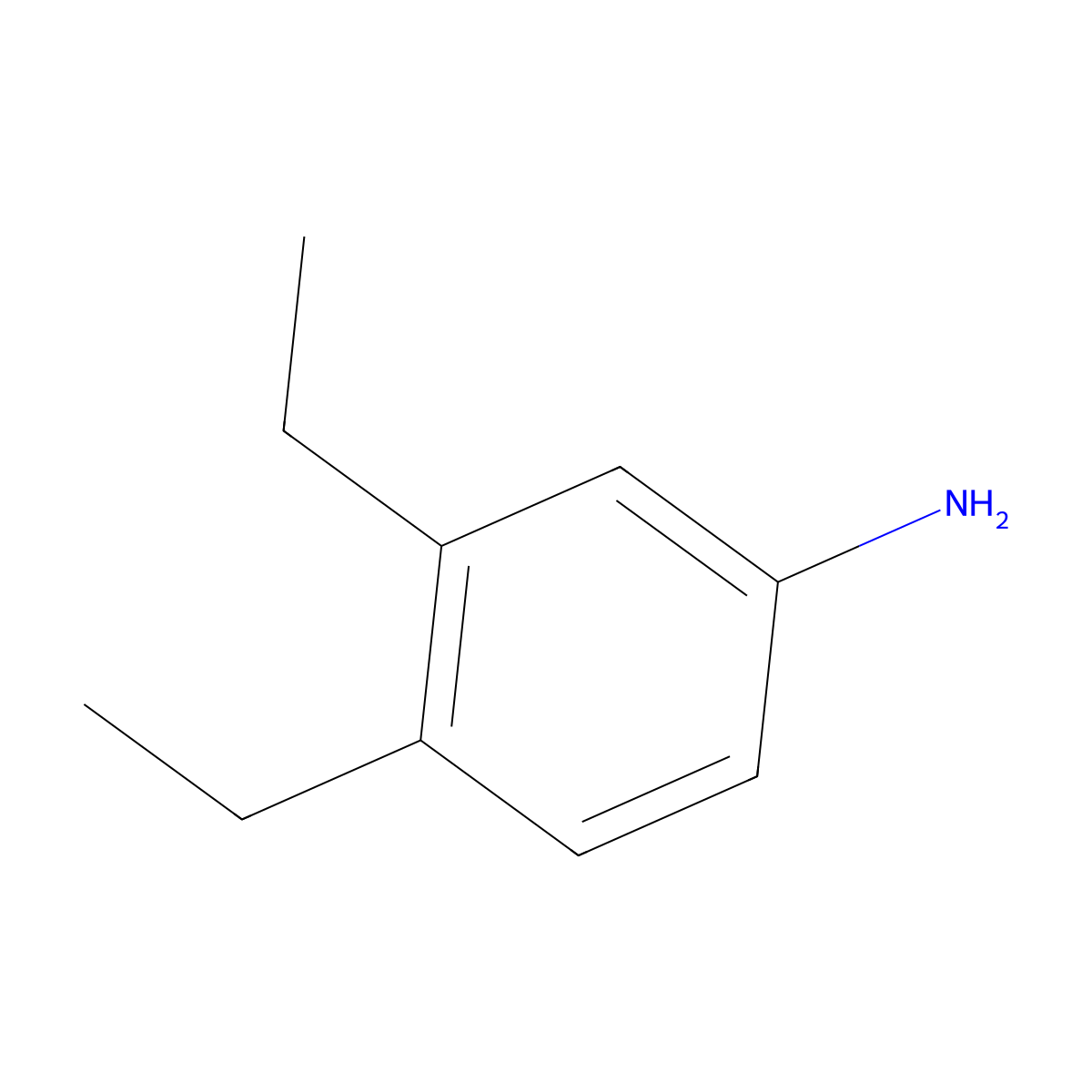 3,4-Diethylaniline molecular structure, CAS 54675-14-8