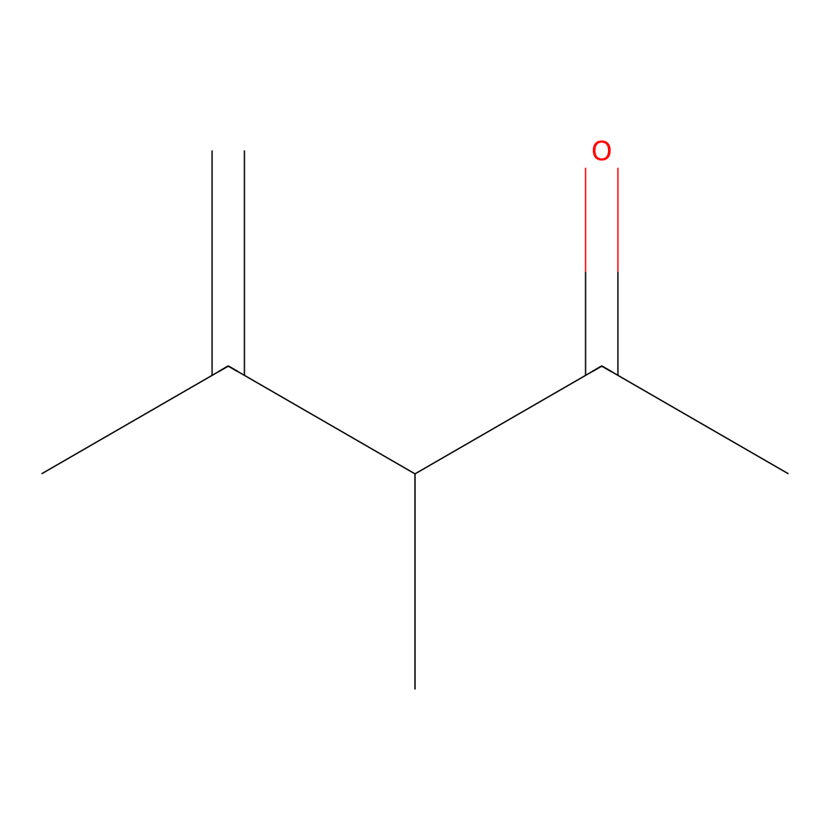 3,4-Dimethyl-pent-4-EN-2-one molecular structure, CAS 54678-04-5