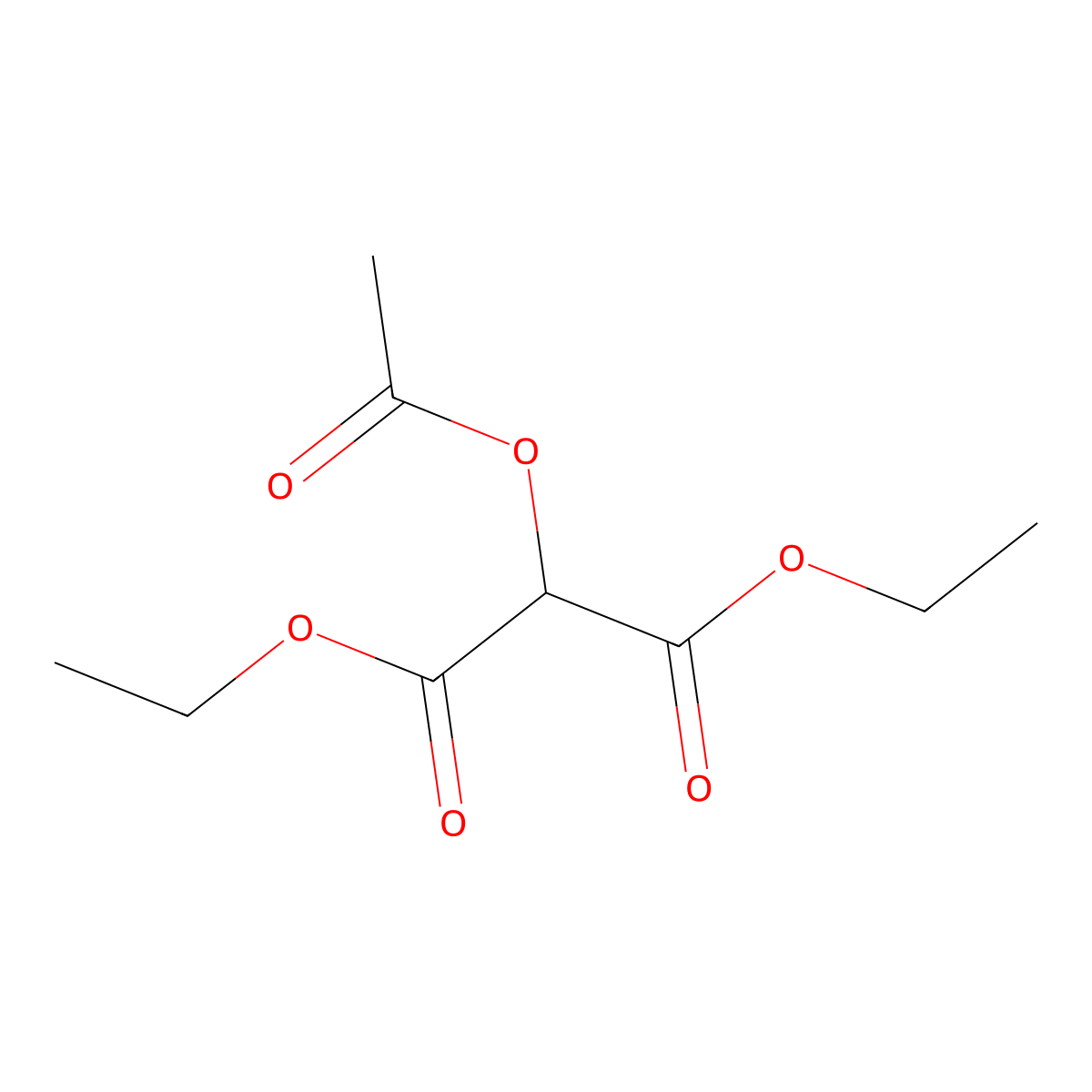 Diethyl acetoxymalonate molecular structure, CAS 5468-23-5