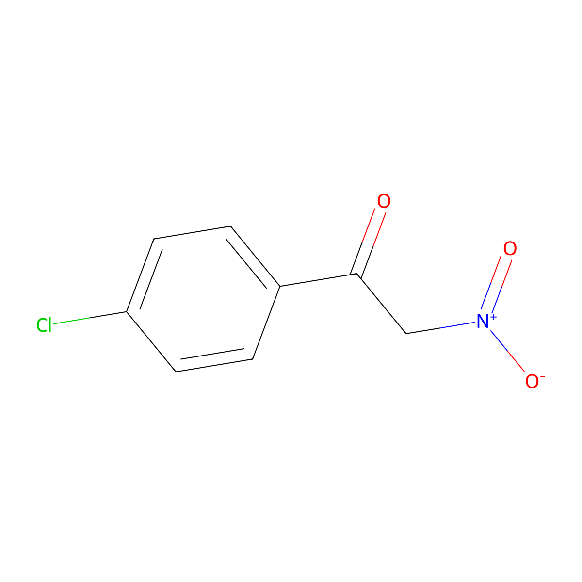 1-(4-Chlorophenyl)-2-nitroethanone molecular structure, CAS 5468-33-7