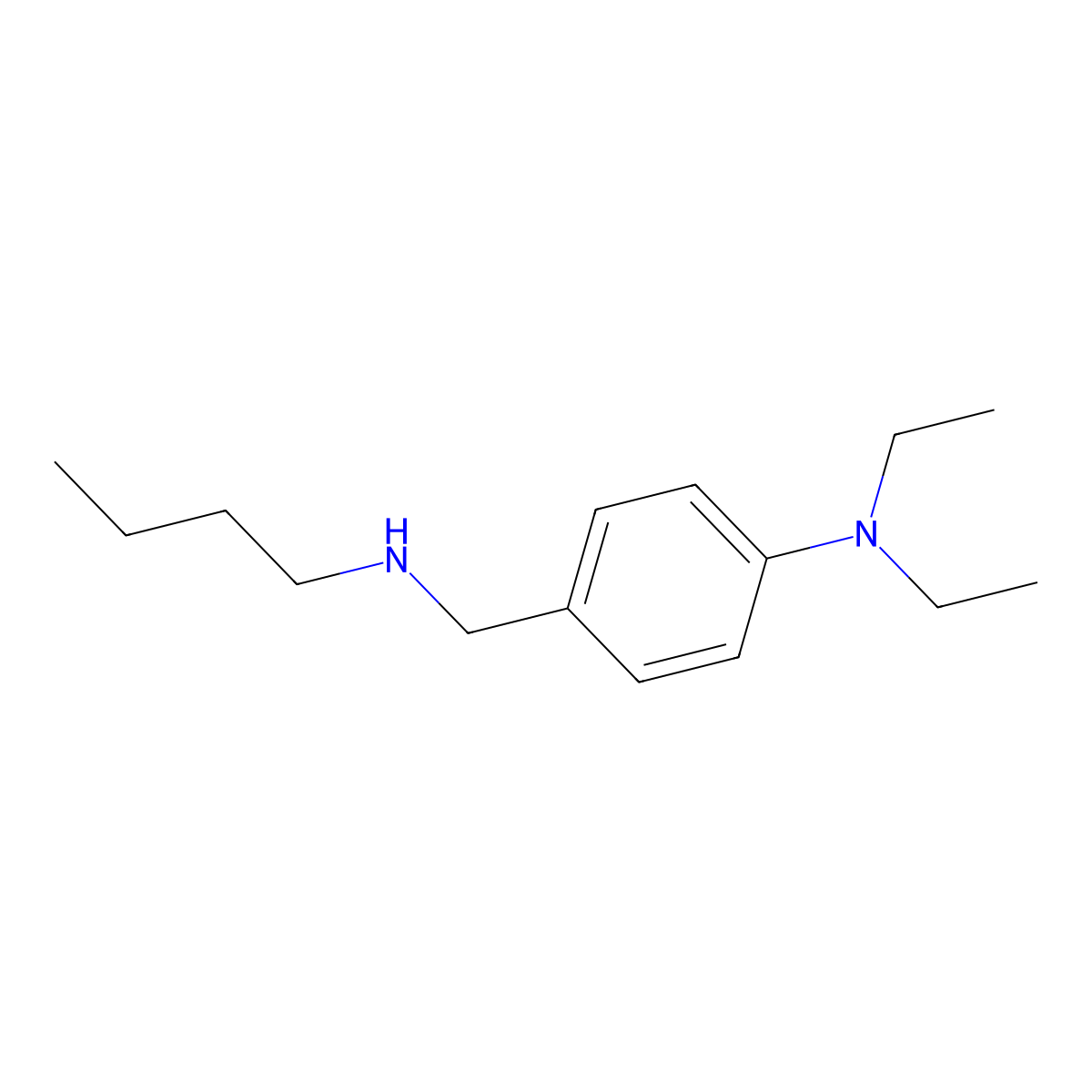 4-[(Butylamino)methyl]-N,N-diethylaniline molecular structure, CAS 5468-68-8