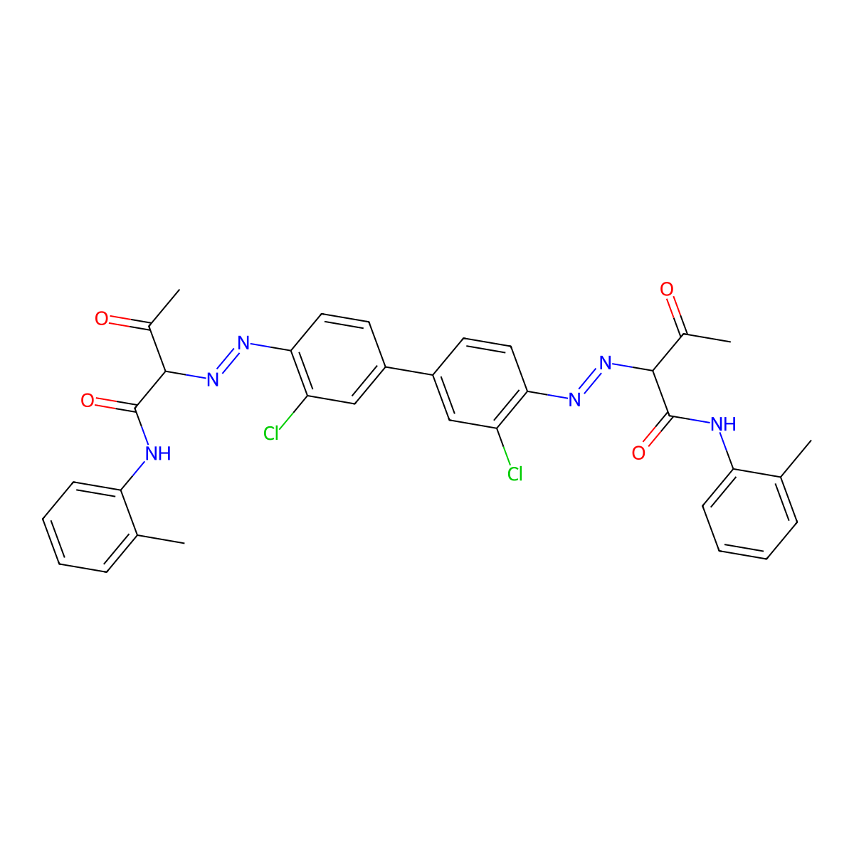 C.I. Pigment Yellow 14 molecular structure, CAS 5468-75-7