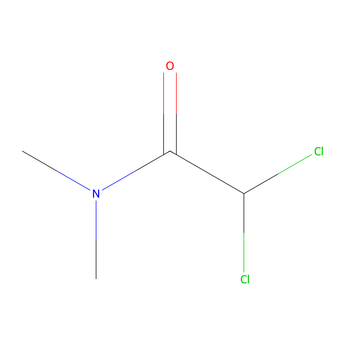 2,2-Dichloro-N,N-dimethylacetamide molecular structure, CAS 5468-76-8