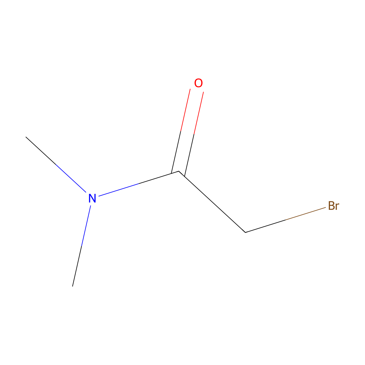 2-Bromo-N,N-dimethylacetamide molecular structure, CAS 5468-77-9