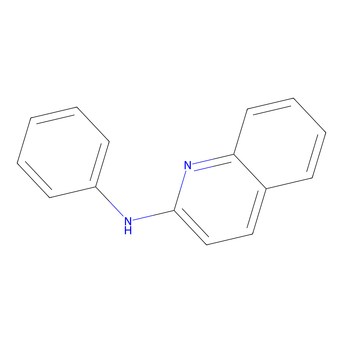 2-Anilinoquinoline molecular structure, CAS 5468-85-9