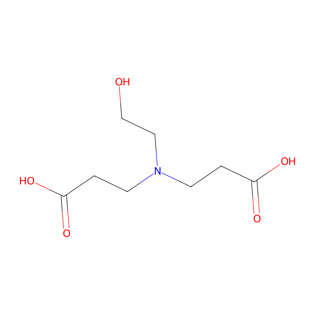 3,3'-((2-Hydroxyethyl)azanediyl)dipropionic acid molecular structure, CAS 54685-83-5