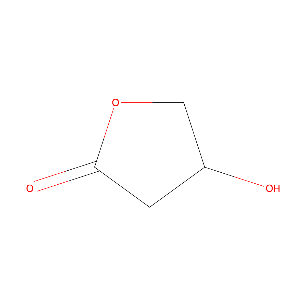 3,4-Dihydroxybutanoic acid gamma-lactone molecular structure, CAS 5469-16-9