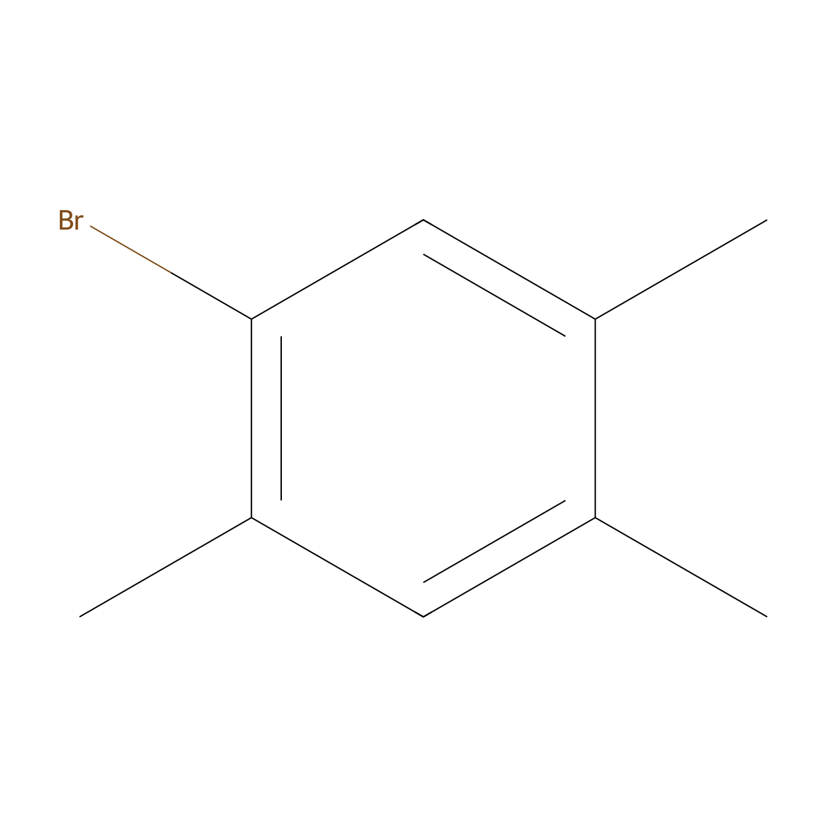 1-Bromo-2,4,5-trimethylbenzene molecular structure, CAS 5469-19-2