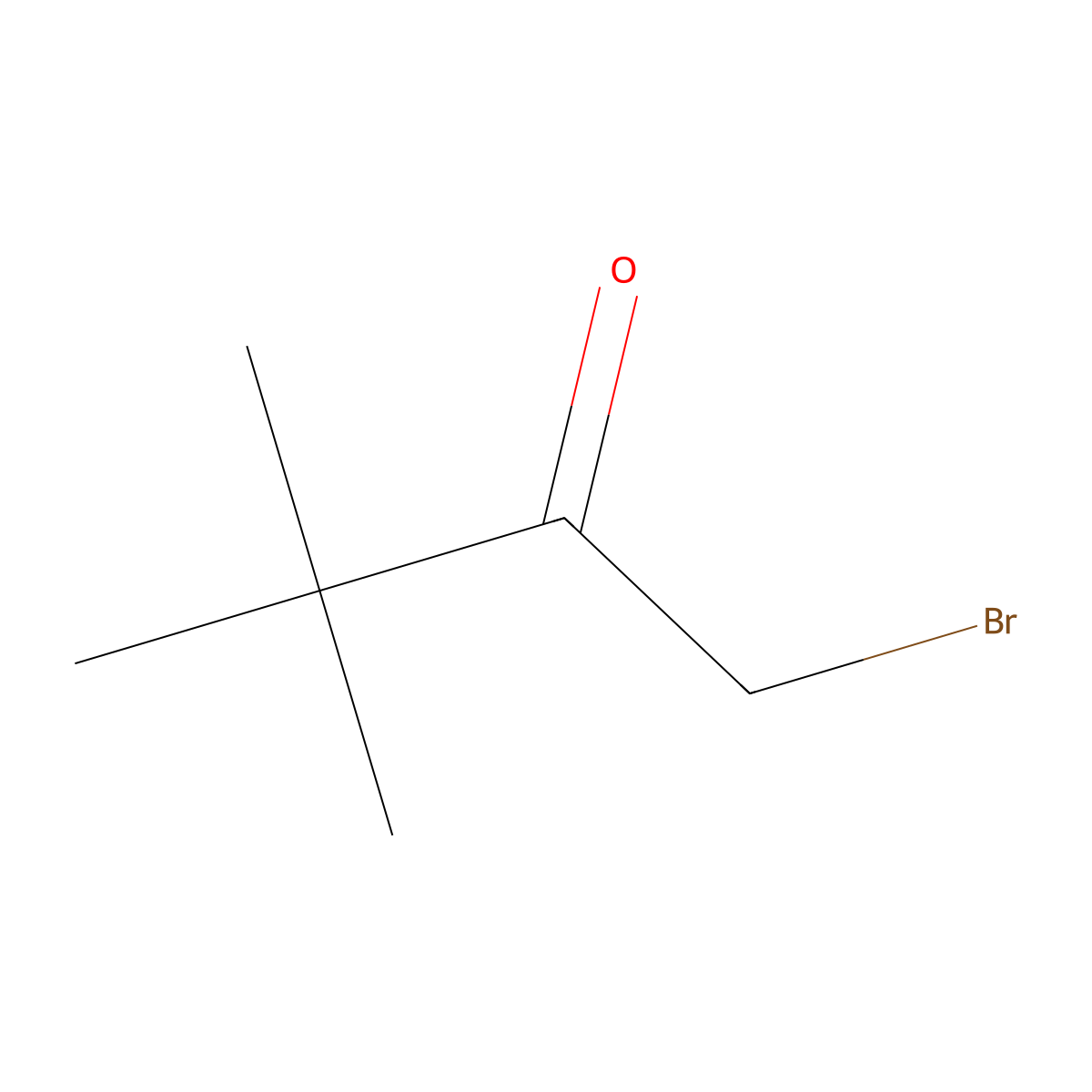 Bromopinacolone molecular structure, CAS 5469-26-1