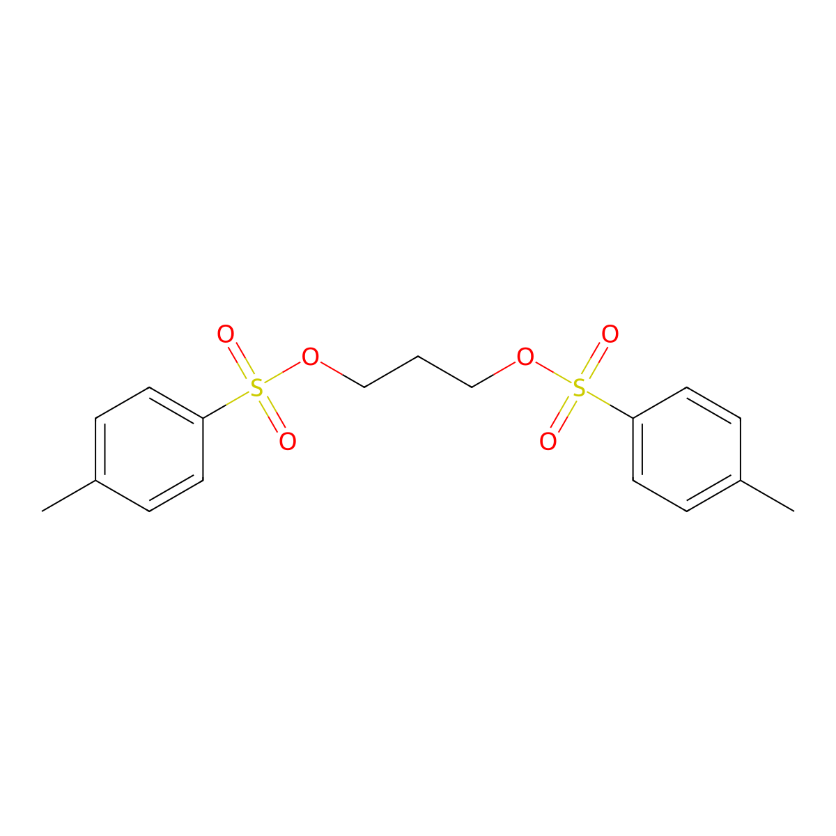 3-(4-Methylphenyl)sulfonyloxypropyl 4-methylbenzenesulfonate molecular structure, CAS 5469-66-9