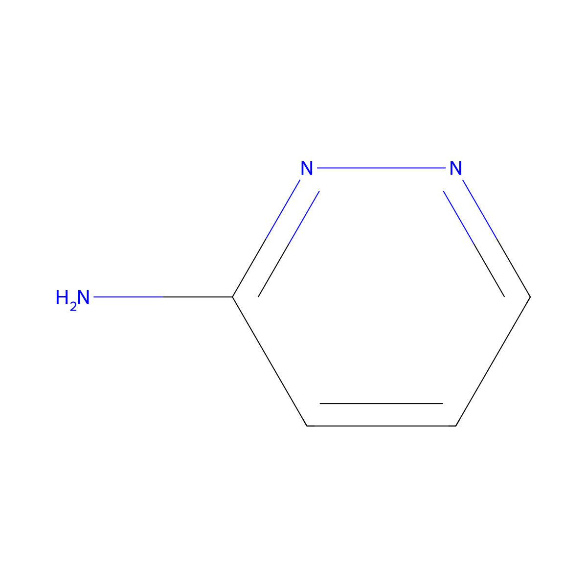 Aminopyridazine molecular structure, CAS 5469-70-5
