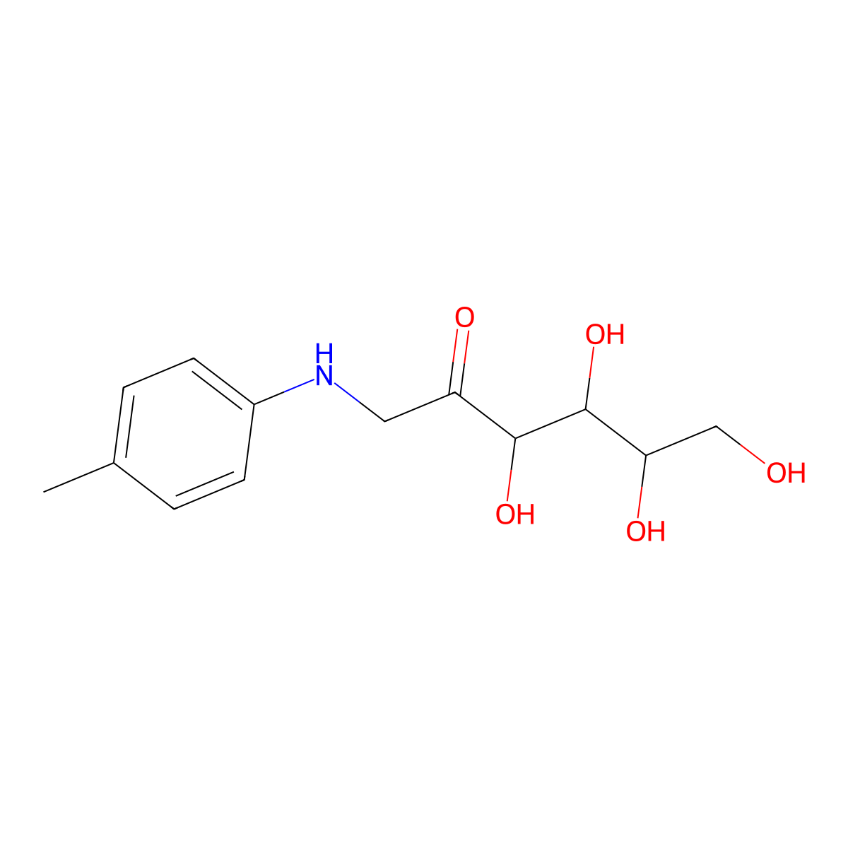 1-Deoxy-1-(4-toluidino)hex-2-ulose molecular structure, CAS 5469-72-7